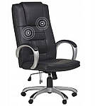 Офісне крісло з масажем і підігрівом Beliani Black/Cream Швейцарія, фото 3