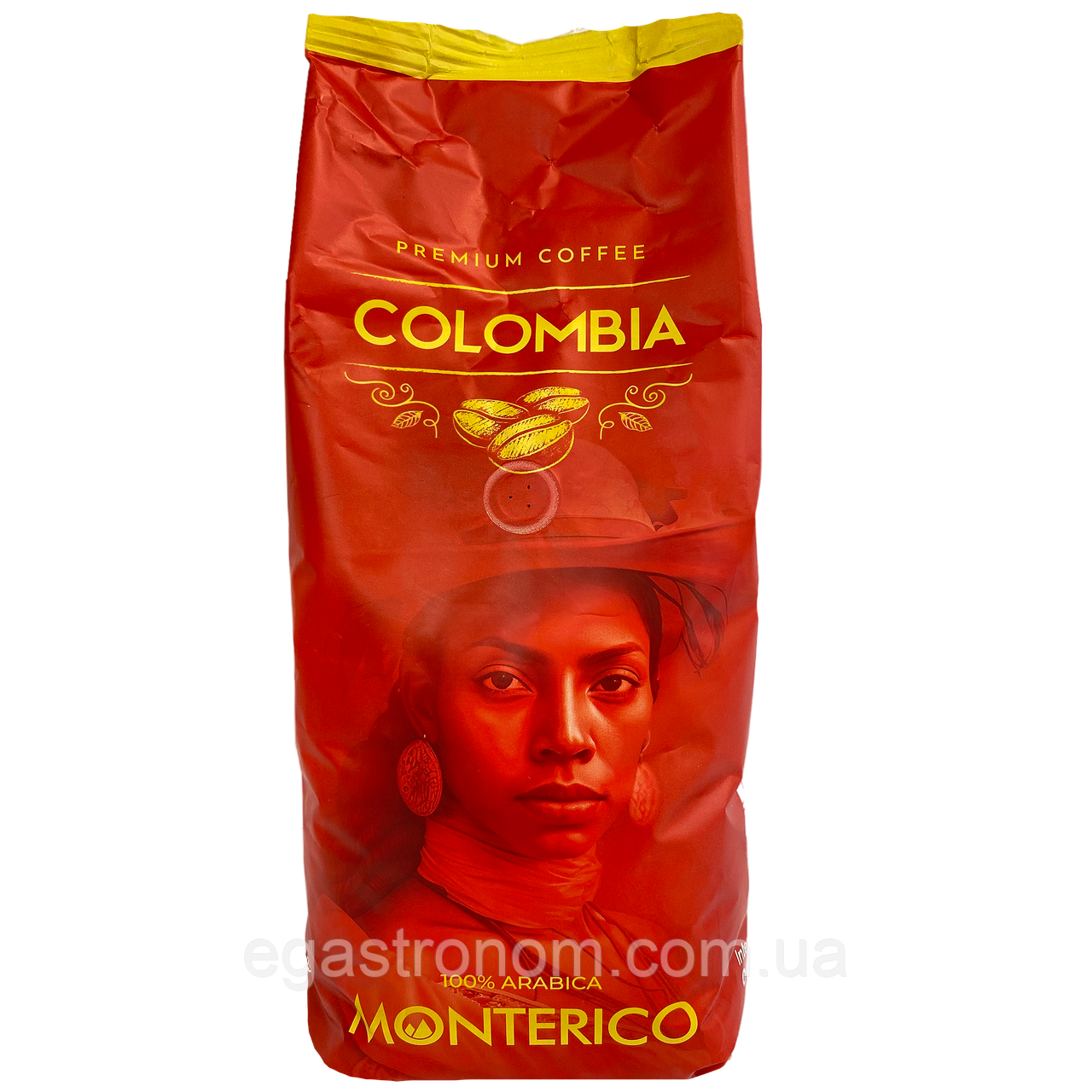 Кава преміальна колумбійська арабіка (зерно) Монтеріко Monterico Colombia 1kg 6шт/ящ (Код: 00-00015272)