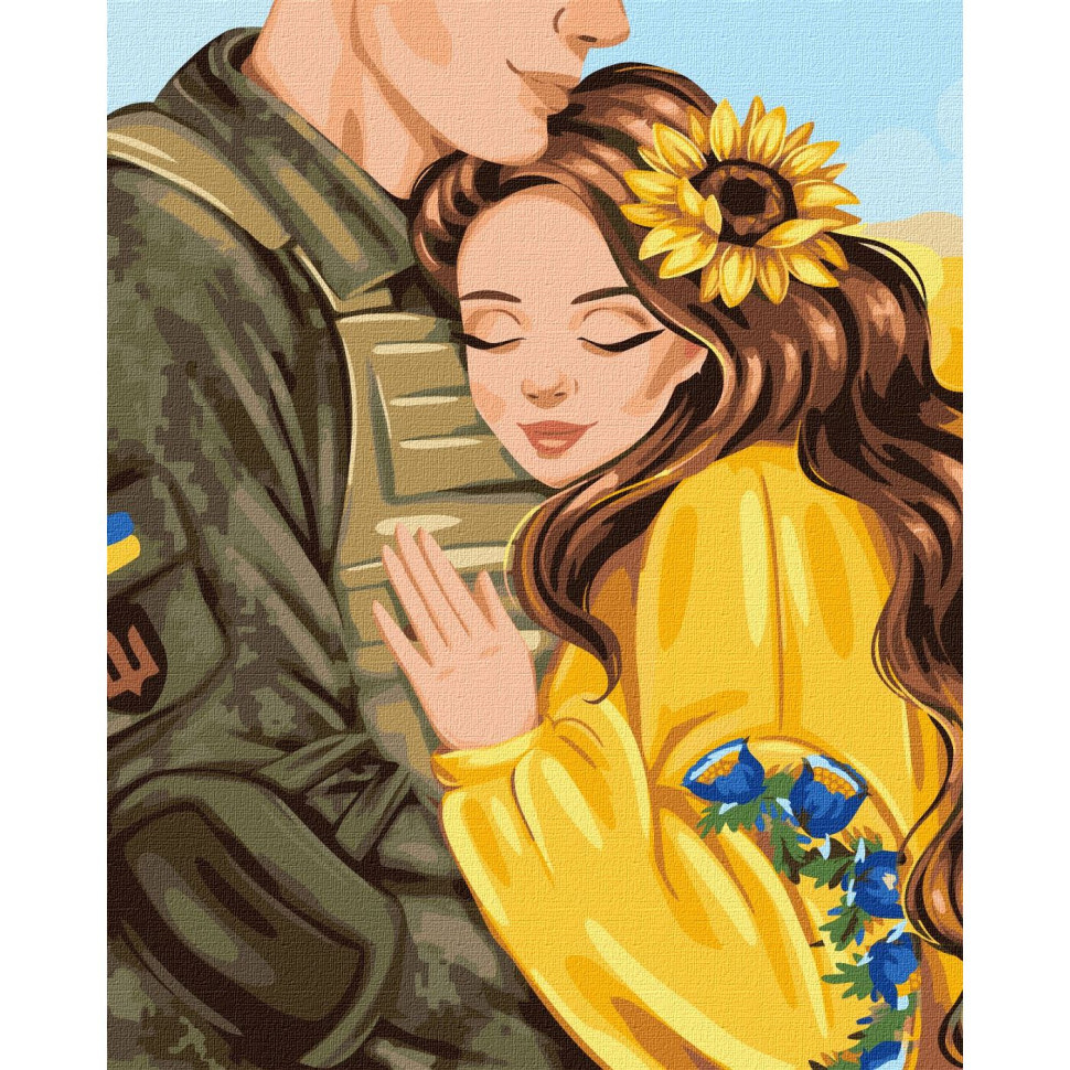 Картина за номерами "Найрідніші обійми" ©krizhanskaya Ідейка KHO2687 40х50 см