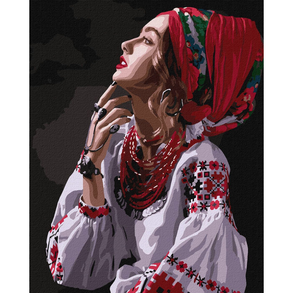 Картина за номерами "Квіти-зорі" ©2kolyory_official Ідейка KHO4962 40х50 см