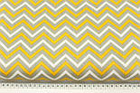 Сатин "Зиґзаґ" жовтогарячо-бежевого кольору No 160-370 з, фото 5