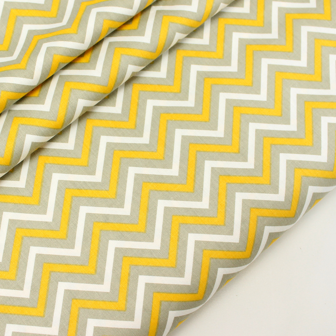 Сатин "Зиґзаґ" жовтогарячо-бежевого кольору No 160-370 з, фото 1