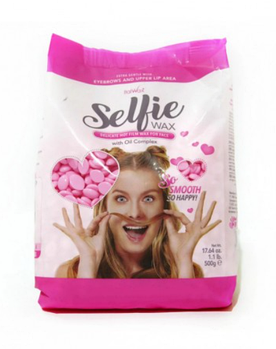 Плівковий віск у гранулах для видалення волосся на обличчі Italwax Selfie 500 гр. гарячий для депіляції