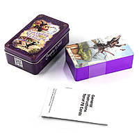 Гадальные Карты Таро Ведьма каждый день (Everyday Witch Tarot) в жестяной коробочке с цветным срезом.