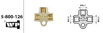 Трійник гальмівних трубок WP 5-800-126 (М10х1 "A")