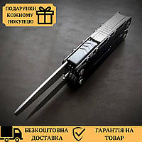 Комплект на бедро для пистолета макарова ремень кобура мультитул под ПМ черный