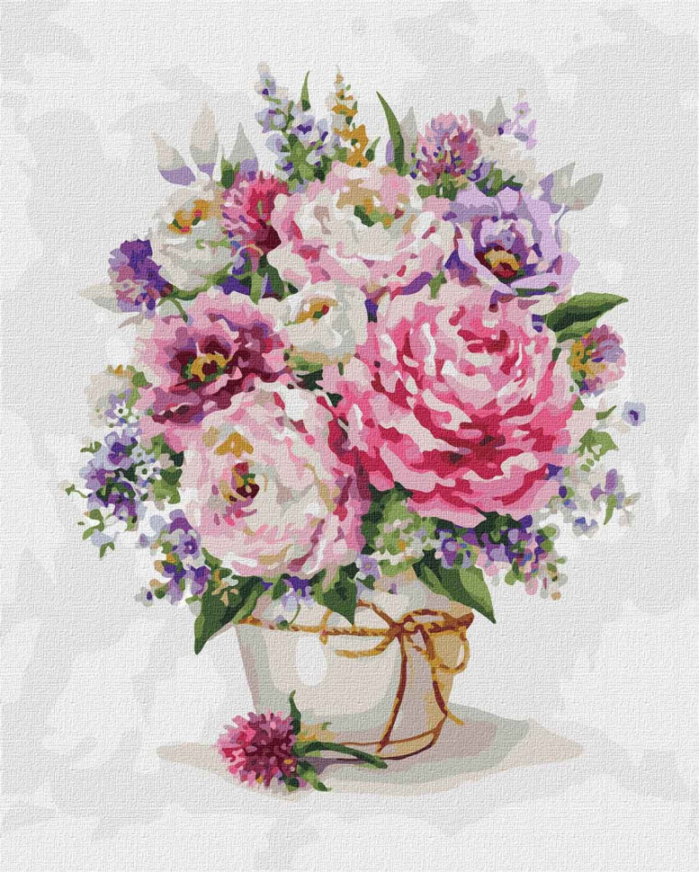 Картина за номерами "Англійський букет" Ідейка KHO2974 40х50 см