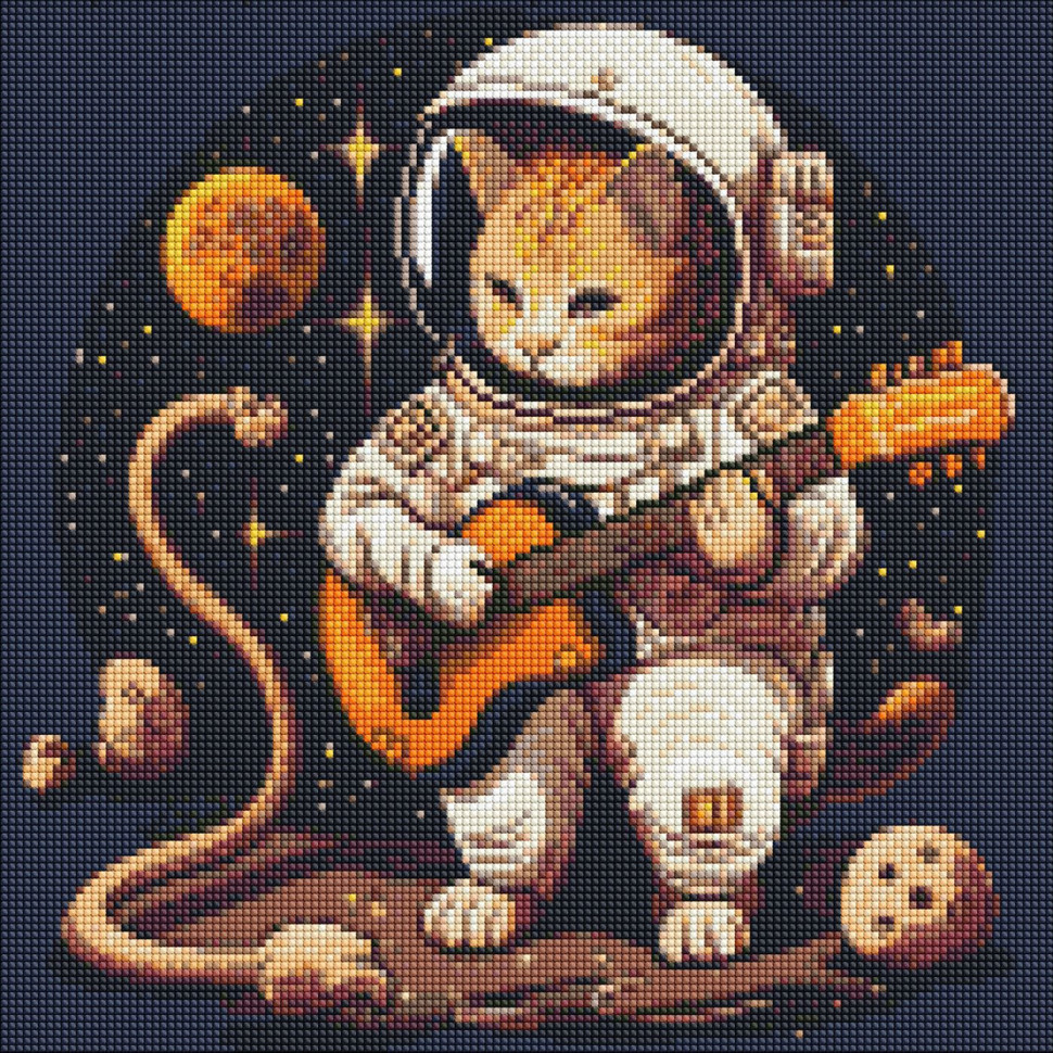 Алмазна мозаїка "Космічні мелодії" ©pravda.dmtr Ідейка AMO7512 40х40 см