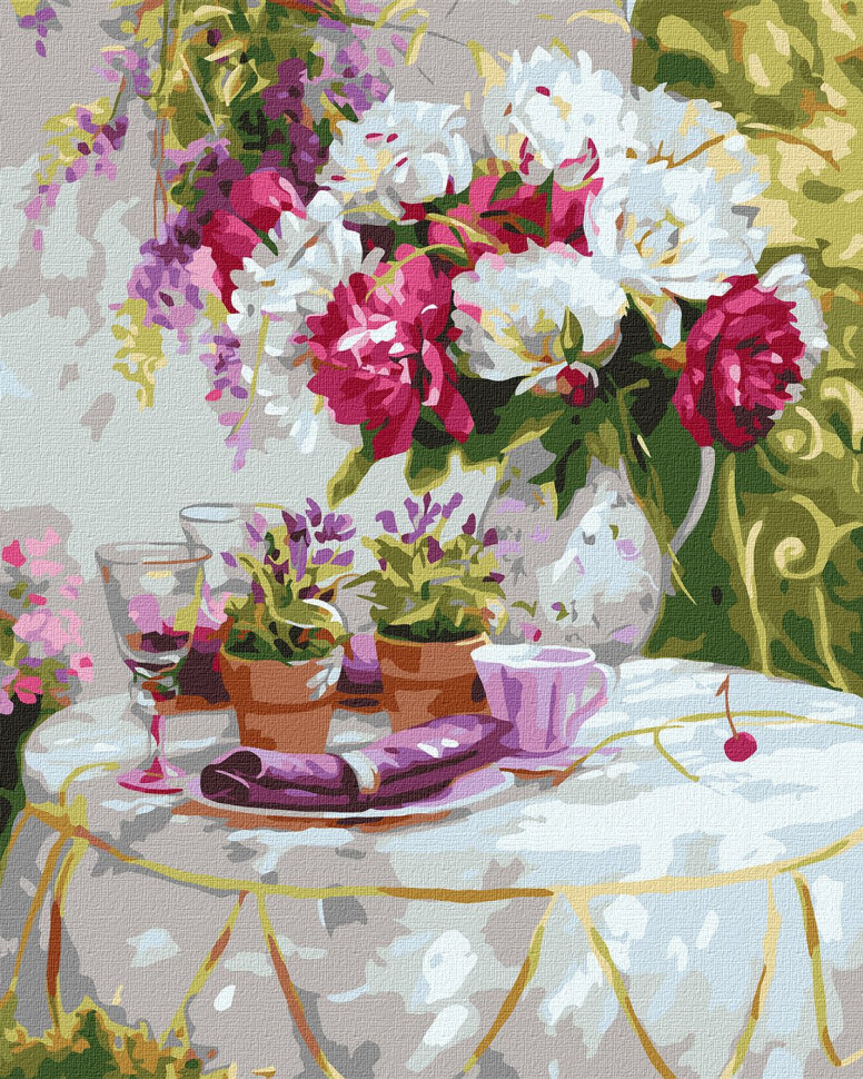 Картина за номерами. "Улюблений травень" Ідейка KHO2995 40х50 см