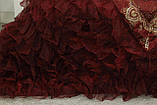 Покривало 240х260 бордовий Begonvilla 22026, фото 7