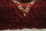 Покривало 240х260 бордовий Begonvilla 22026, фото 8