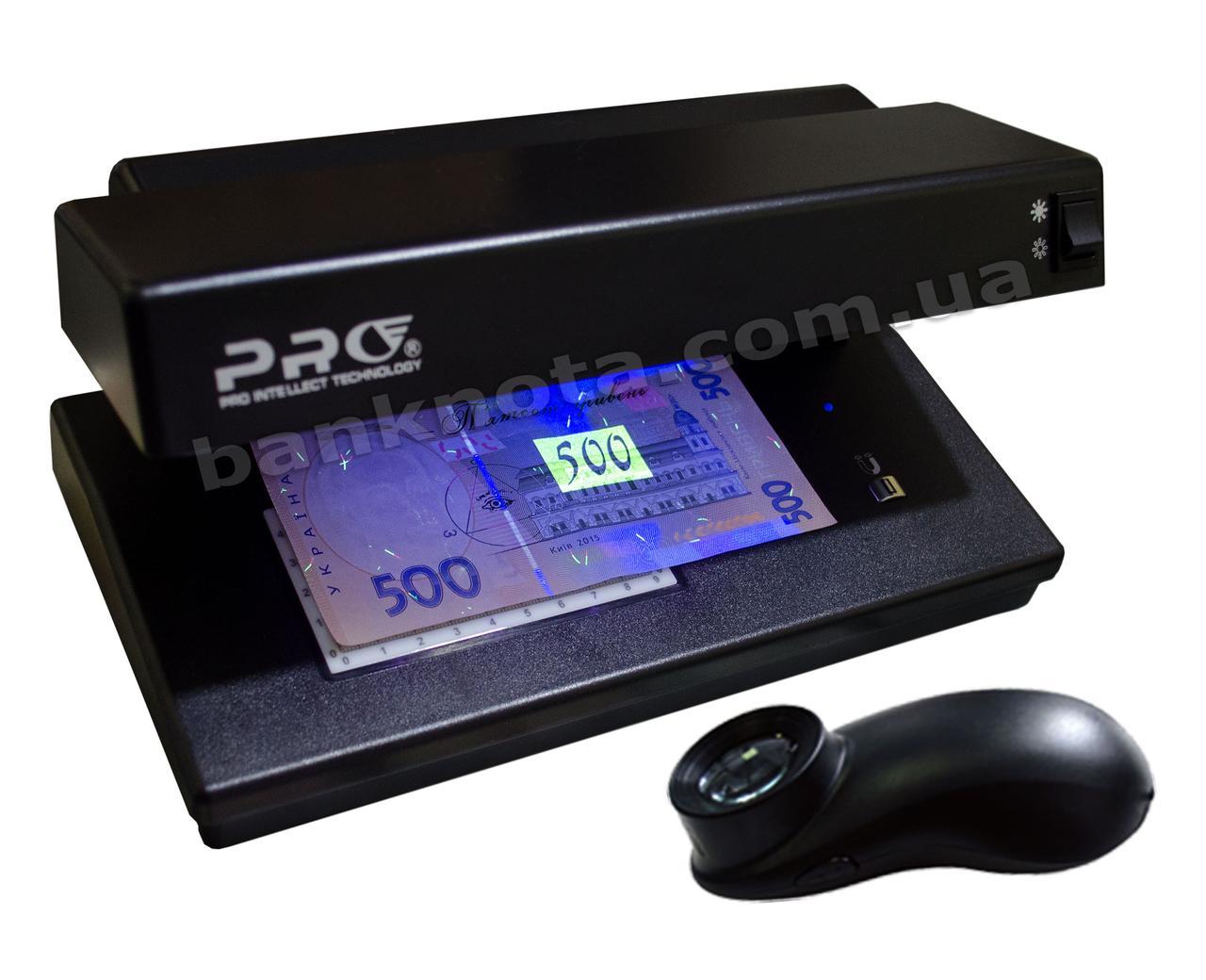 Детектор валют PRO-12 PM LED + лупа PRO-10 LED Комплект