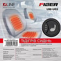 Підігрів сидінь QLine Fiber UNI-U05 (1 сидіння) інсталяційний комплект вбудованих підігрівів сидінь