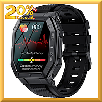 Умные смарт часы Smart Everest Black Смарт часы и фитнес-браслеты, Наручные электронные модные часы