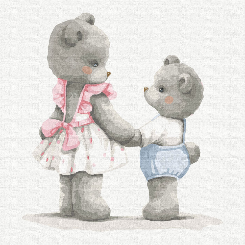 Картина за номерами "Тримай міцніше" ©tanya_bonya Ідейка KHO2394 30х30 см