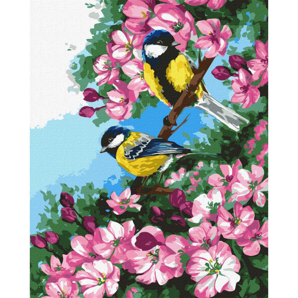 Картина за номерами "Нерозлучна пара" ©nata_li_karlova Ідейка KHO4486 40х50 см