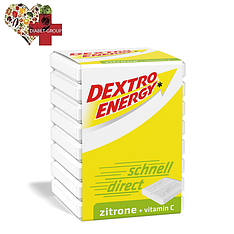 Dextro Energy Zitrone — швидка глюкоза зі смаком лимона та вітаміном С