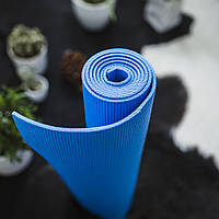 Килимок для йоги та фітнесу Power System PS-4014 PVC Fitness-Yoga Mat Blue (173x61x0.6), фото 9