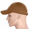 M-Tac бейсболка з липучкою Flex ріп-стоп Coyote Brown L/XL, фото 5