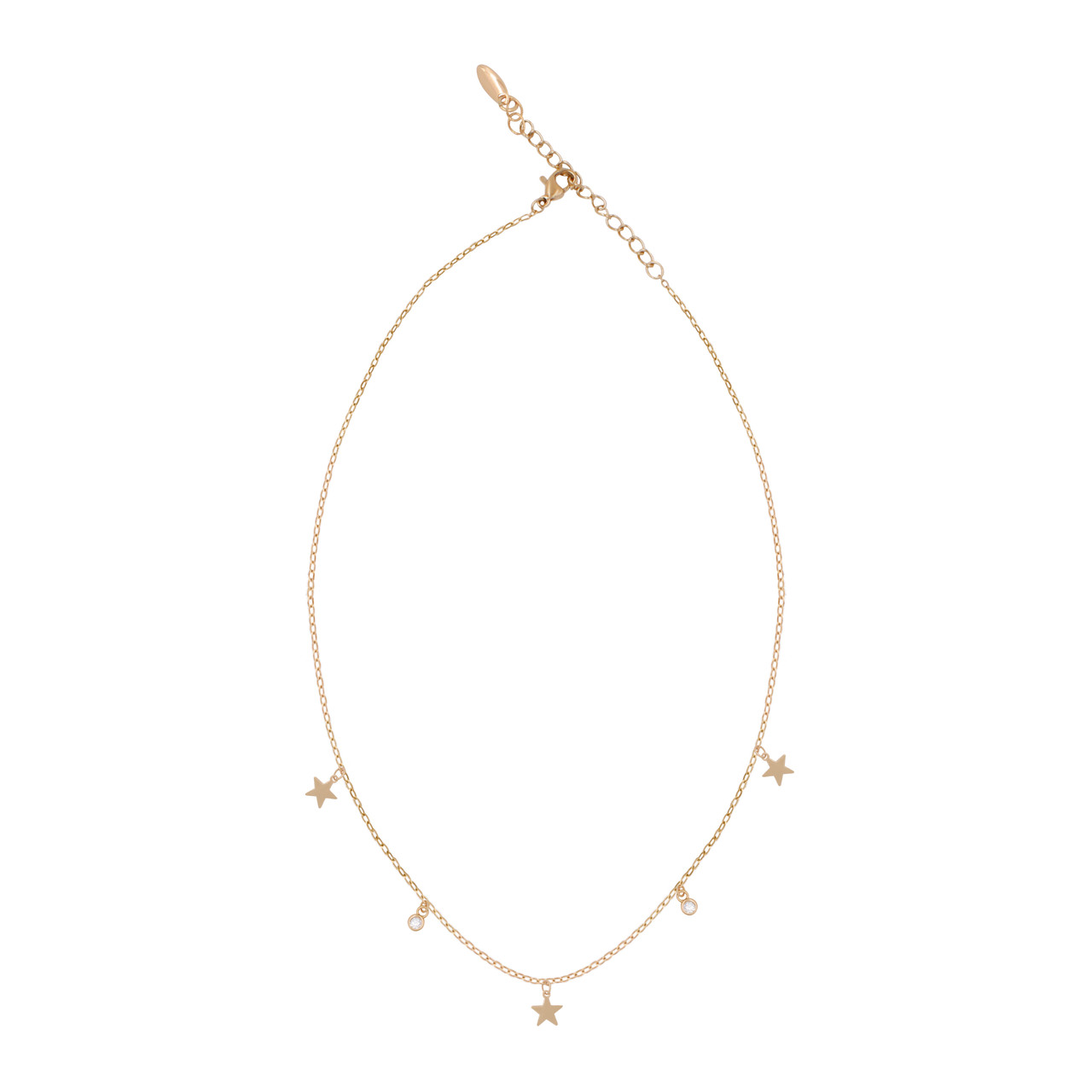 Підвіска на ланцюжку "Зоряне небо" лимонна позолота (Медичне золото) 45 см лимонна позолота (224144), фото 1