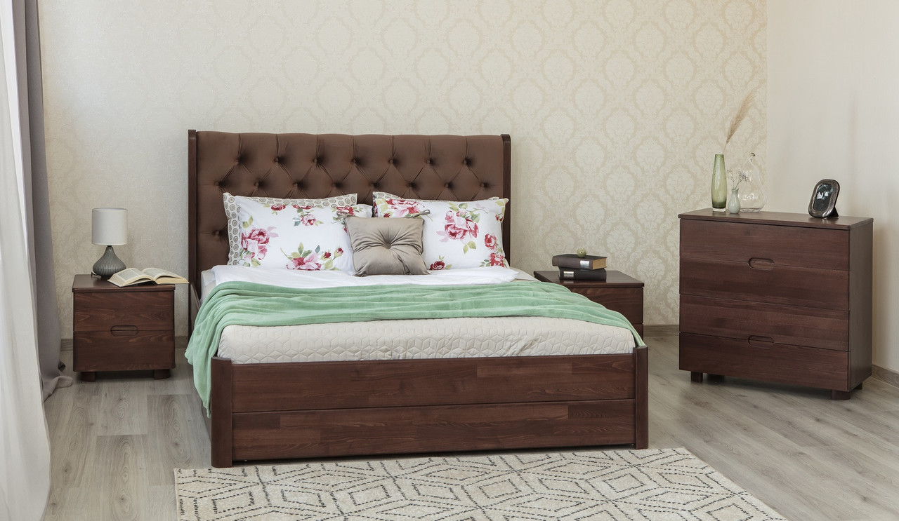 Деревянная кровать с ящиками Челси Олимп - фото 1 - id-p1993030266