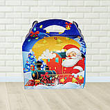 Новорічна коробка для цукерок Новорічний великий поїзд 1000-1100 г. Н25, фото 3