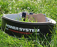 Пояс для важкої атлетики Power System PS-3100 Power шкіряний Black XL, фото 5