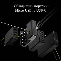 Зарядное устройство GreenCell VitalCharger Ni-MH with Micro USB and USB-C port для AA, AAA (GRADGC01)