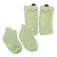 Набор носки+наколенники (зеленый)