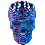 Підставка для канцелярського приладдя "Череп 3D" Органайзер для канцелярії ручок і олівців, фото 2