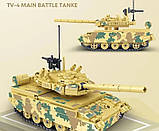 Конструктор військовий танк бойовий 563 деталі з рухомими механізмами та 2 мініфігурки Конструктори військові танки, фото 5