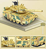 Конструктор військовий танк бойовий 563 деталі з рухомими механізмами та 2 мініфігурки Конструктори військові танки, фото 8