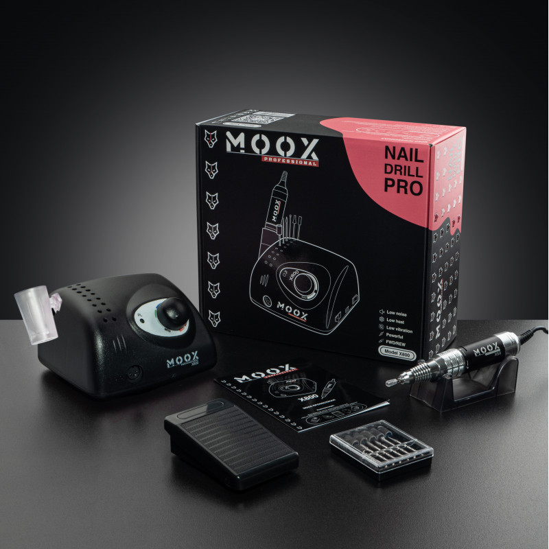 Фрезер Moox Professional X800 для манікюру та педикюру на 50 000 об./хв. та 70W. (Чорний), фото 1