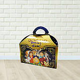 Новорічна картонна упаковка Скринька Різдво для цукерок 700 г. Н41, фото 3