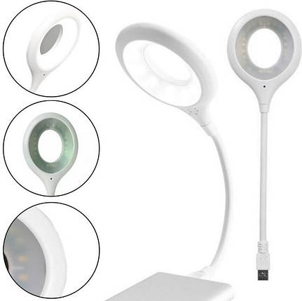 Гнучка USB LED-лампа з голосовим керуванням англійська нічник 1,5 Вт LK-50, фото 1