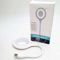 Гнучка USB LED-лампа з голосовим керуванням англійська нічник 1,5 Вт LK-50, фото 3