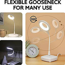 Гнучка USB LED-лампа з голосовим керуванням англійська нічник 1,5 Вт LK-50, фото 4