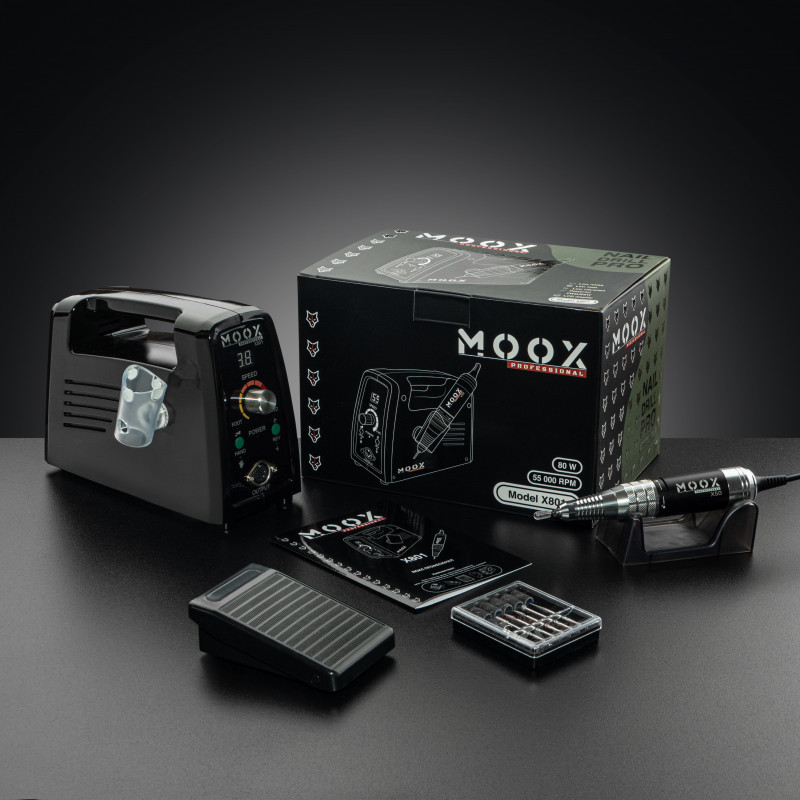 Фрезер Moox Professional X801 для манікюру та педикюру на 55 000 об./хв. та 80W. (Чорний), фото 1