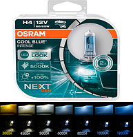 Лампочки в фару авто H4 12 V 60/55 OSRAM Cool Blue Intense Next Gen +100% 5000 K (2 шт.)
