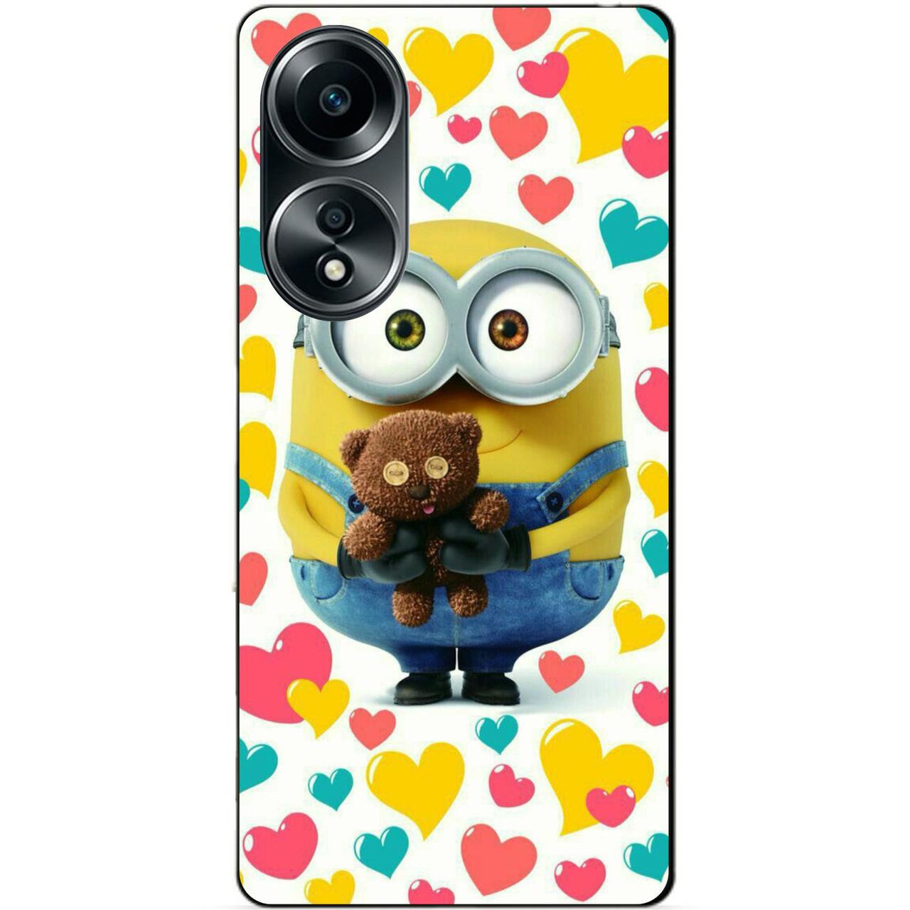 Силіконовий бампер чохол для Oppo A58 з малюнком Міньйон Боб Minion