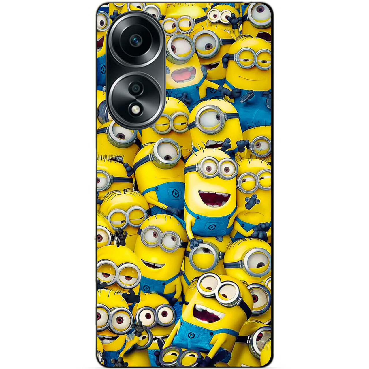 Силіконовий бампер чохол для Oppo A58 з малюнком Міньйони Minion