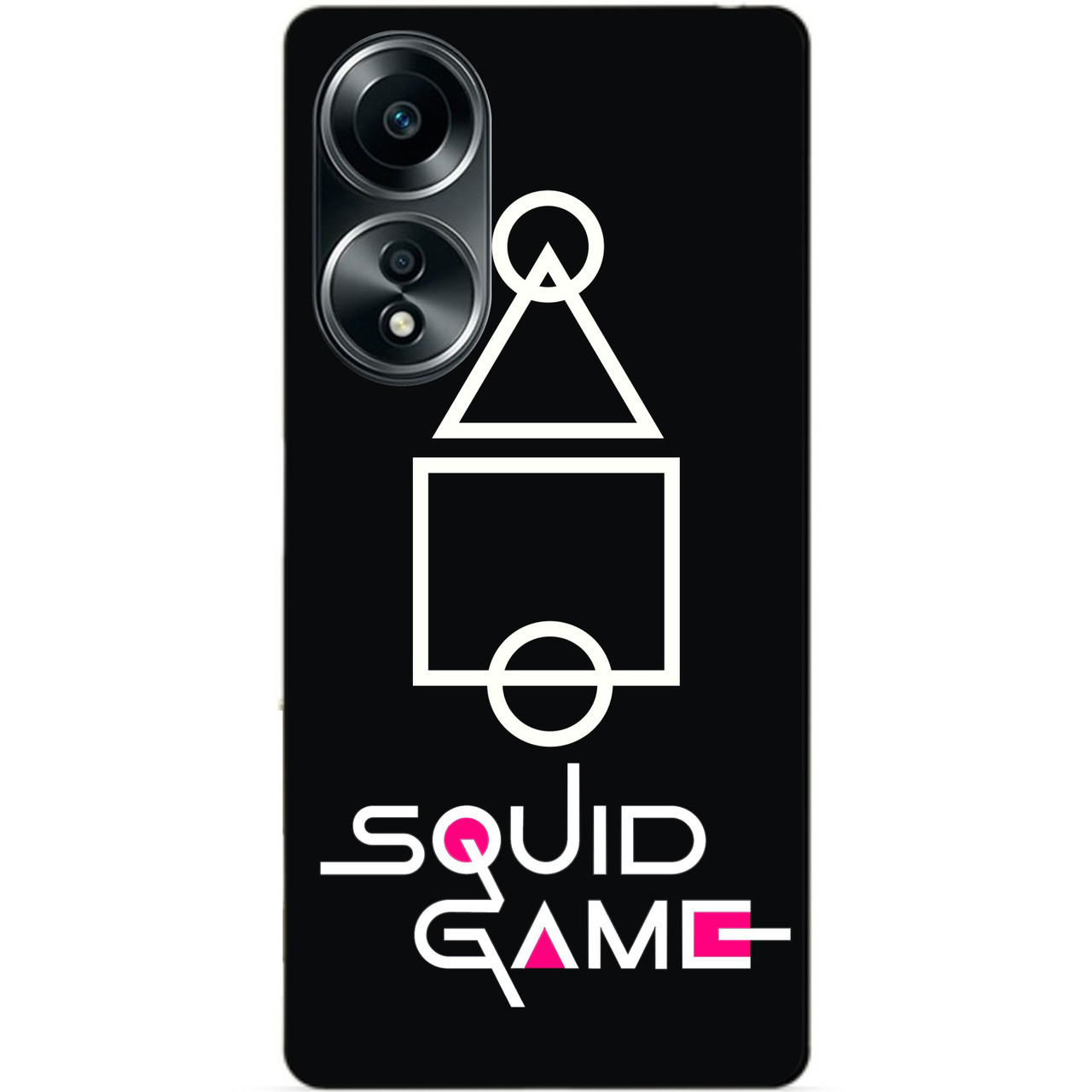 Силіконовий бампер чохол для Oppo A58 з малюнком Гра в кальмара