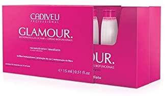 Відновлюючі ампули Cadiveu Glamour Plus - Instant Rebuilder Vial упаковка (10 ампул по 15 мл), фото 3