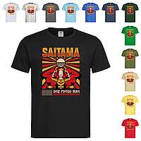 Черная мужская/унисекс футболка Ванпанчмен Сайтама (5-20-4)