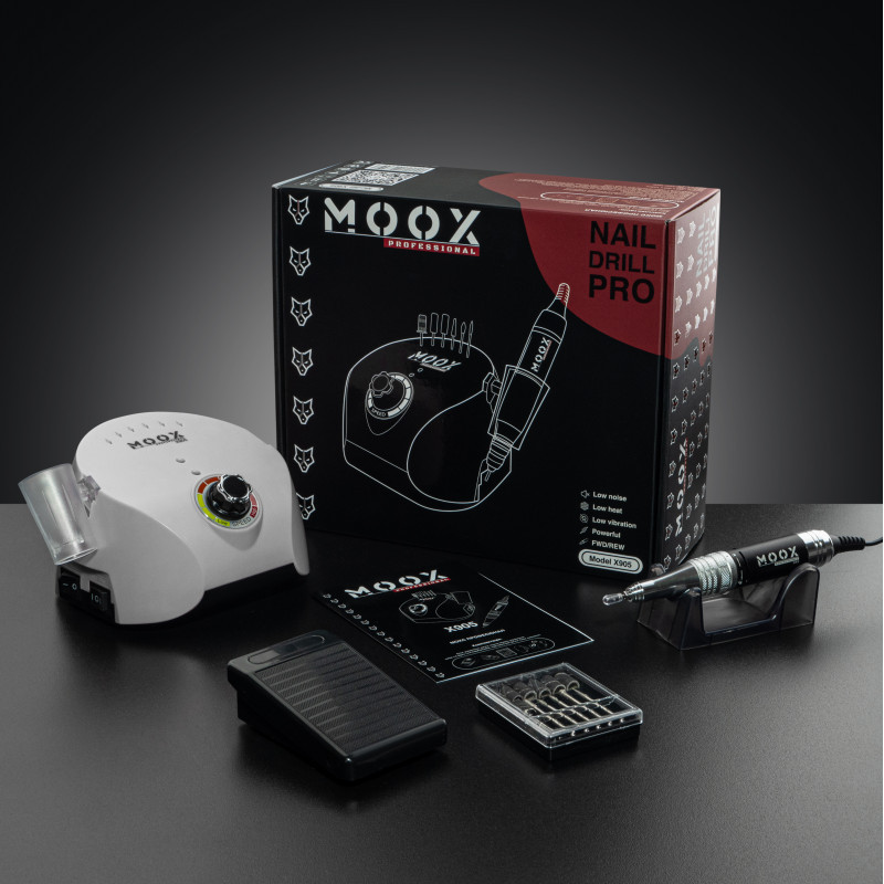 Фрезер Moox Professional X905 для манікюру та педикюру на 45 000 об./хв. та 70W. (Білий), фото 1