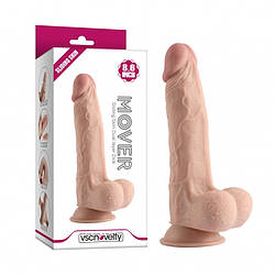 Фалоїмітатор із мошоком на присоску Sliding Skin Dual layer Dick 8.6 18+