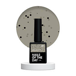 NAILSOFTHEDAY MiDots gel polish 07 — молочно–фісташковий гель лак з чорними крапочками, 10 мл