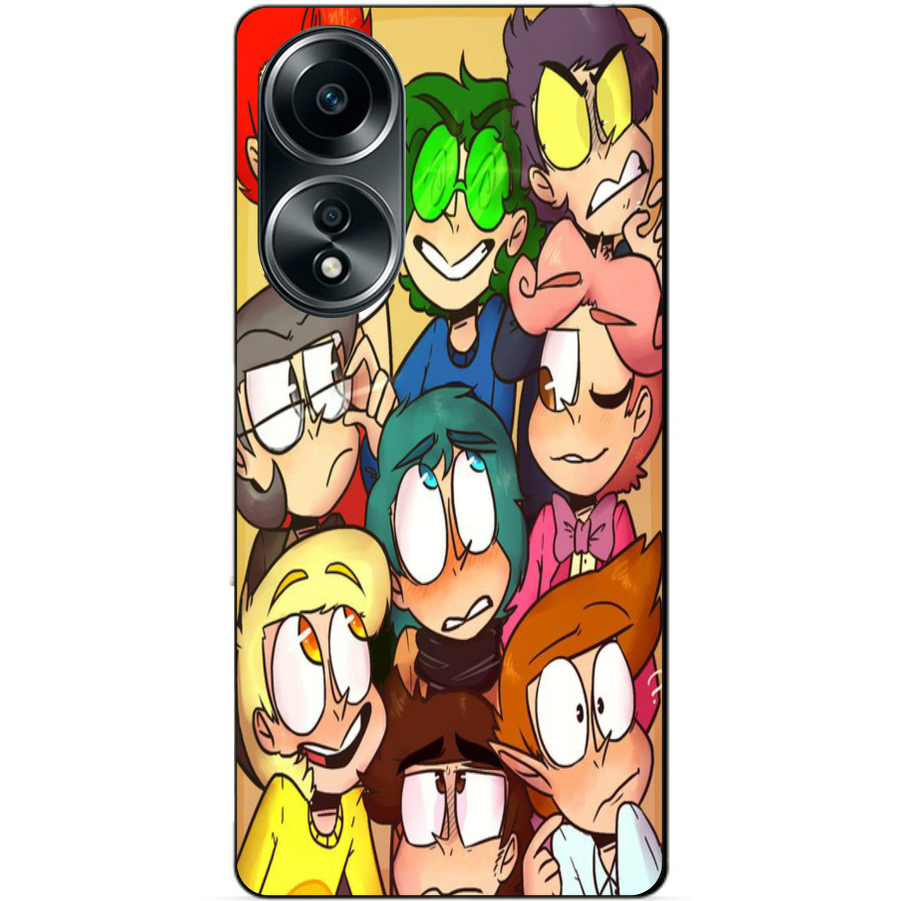 Силіконовий бампер чохол для Oppo A58 з малюнком 13 карт