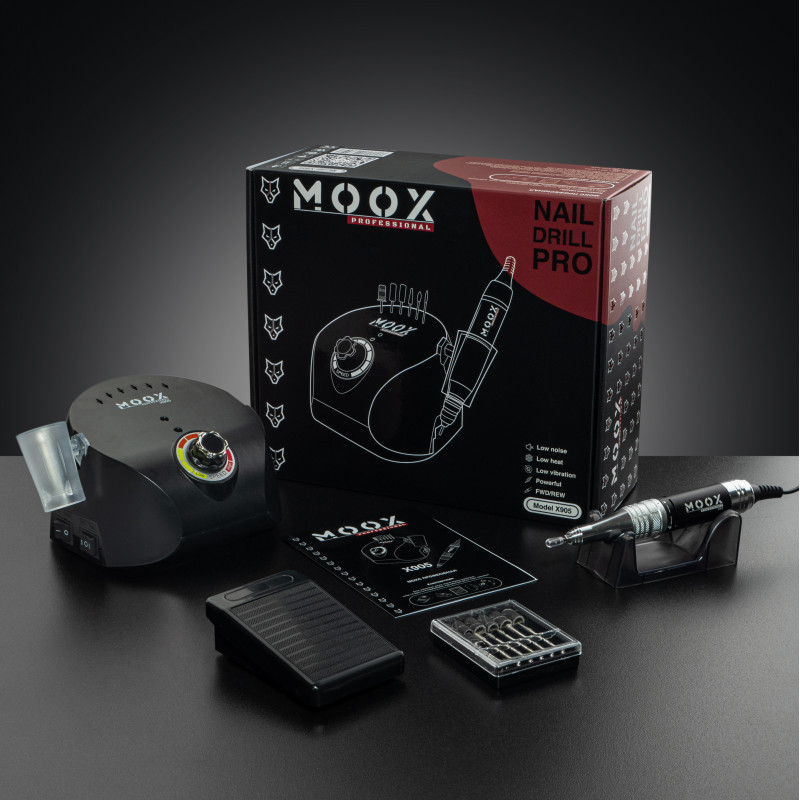 Фрезер Moox Professional X905 для манікюру та педикюру на 45 000 об./хв. та 70W. (Чорний), фото 1