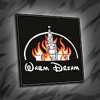 №024 Шеврон друкований "WARM DREAM" 8х8см